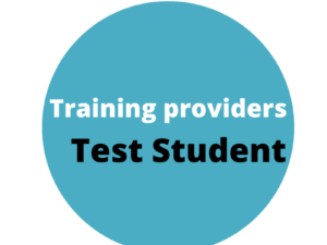 Training providers- Student Test